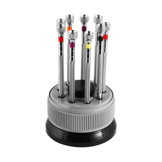 Stempfel 9 részes órás csavarhúzó készlet forgóállványon 7000001-001